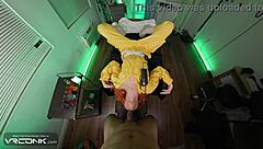 april oneil, deep reverse blowjob on leo's huge dick now