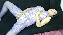 thaiger milf rubs her huge natural tits to solo orgasm