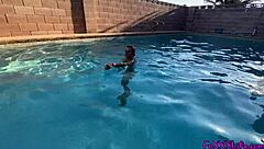 Oh fuck yes! Thefoxxxlife slurps monster cock poolside in steamy POV!