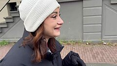 brunette italian milf shops lingerie in amsterdam