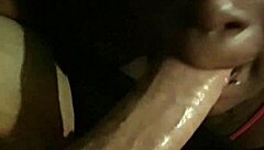 Sucking my friend's big black cock deep 😏💦