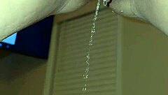 Wife's Fat Hairy Pussy Dildo Peeing Compilation Homemade