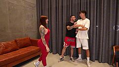 private yoga class turns hot threesome devil khloee action