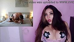 Petite Latina teen masturbates pussy to squirting orgasm