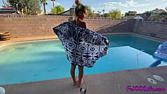 Oh fuck yes! Thefoxxxlife slurps monster cock poolside in steamy POV!