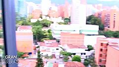 horny ebony babe rides big latino cock hard?