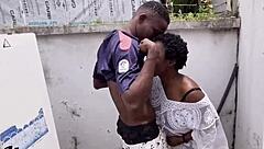 Giant African Cock Gardener Pounds Bent Pussy