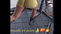 Nicole Medallo Sweats Gym for Cum-Filled Doggystyle Latina Ass