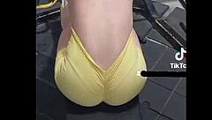 Nicole Medallo Sweats Gym for Cum-Filled Doggystyle Latina Ass