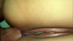 enjoying deep anal with husband pushing it all in!