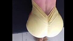 Nicole Medallo Sweats Gym for Cum-Filled Doggystyle Latina Ass