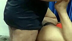 horny indian wife rides cowgirl anal with big ass cumshot