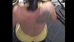 Nicole Medallo Sweats Gym for Cum-Filled Doggystyle Latina Ass