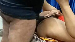 horny indian wife rides cowgirl anal with big ass cumshot