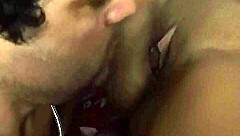 brunette pussy getting intense licking chupada!