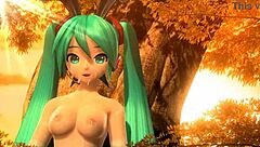 hatsune miku's nude bunny costume reveals tempting curves in arabesque mod
