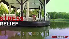 European Bubble Butt Gapes Wide from Intense Anal Pounding