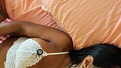 pov athletic latina caught masturbating fucked hard cum on ass