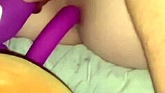 Giant Vibrator And Anal Toy Gag Her First Time - Cum Hours Later?
