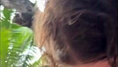 horny bikini teen oily titjob deepthroat on public beach 😍💦🍆