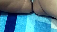 i admire my stepsis's beautiful big tits and sexy lingerie vagina