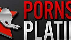 Busty blonde Alura Jenson toys her huge fake tits close-up