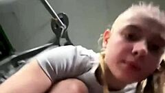 Hey, watch these natural tits bounce hard during gym fuck?