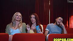 Pussy Guy Pounded By Big Boob Shemales