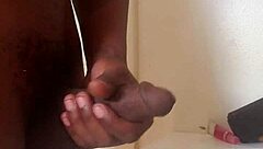 bbc monster cock erupts massive cum in wild masturbation