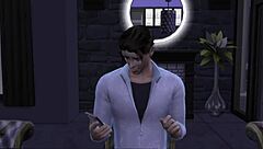 Blonde Wife Cheats with Massive Black Cock in Sims Game