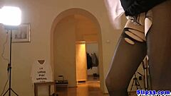 Classy British Amateur Babe Rides Old Man Dick In Stockings Heels