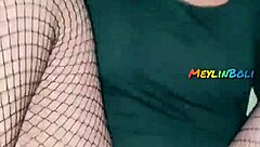 Gothic big ass nympho fucked doggystyle by neighbor creampie mess