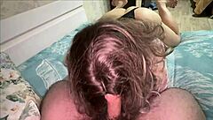 Huge Tits Big Ass Milf Invites to Bed for Blowjob Anal