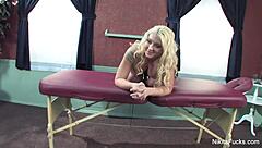 Nikita Von James' Steamy Lesbian Backstage Nude Pussy Play