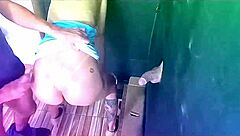 wife takes stranger's creampie in swingers glory hole 😈