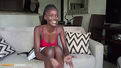 cute ebony model rides white cock pov cowgirl amateur casting