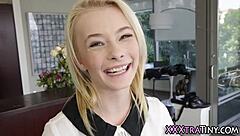 i'm tiny blonde begging for that hot cumshot