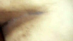 Spanish bbw cums profusely on big black daddy dick