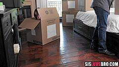 brunette glasses girl loses virginity pov blowjob fuck