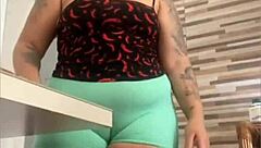 fat bbw flashes massively swollen exhibitionist pussy