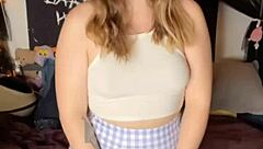 😈 dildo sucking big ass bent over pussy play with toys 👅💦