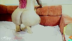 Thick Legs Spread Wide Hairy Black Pussy Solo