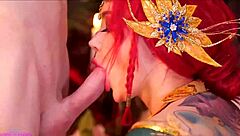 triss merigold cosplay slut deepthroats real monster cock