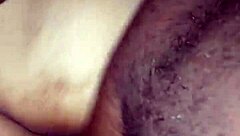 Spanish bbw cums profusely on big black daddy dick