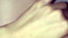 Wife fingers wet shaven pussy to intense orgasm