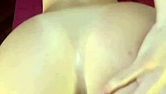 he perfectly fills her tight butthole doggy style