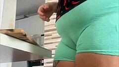 fat bbw flashes massively swollen exhibitionist pussy