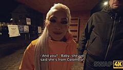 swap wives turns into hot threesome big cock pounding