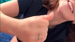 Hot Redhead Katerina Deville's Amateur College Hookup Doggystyle Ride