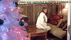 Unwrapping Housewife Gift Christmas Eve